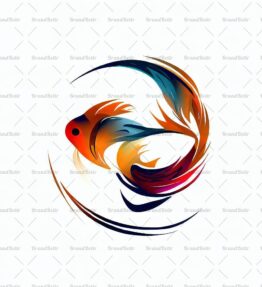 Abstrakter Koi